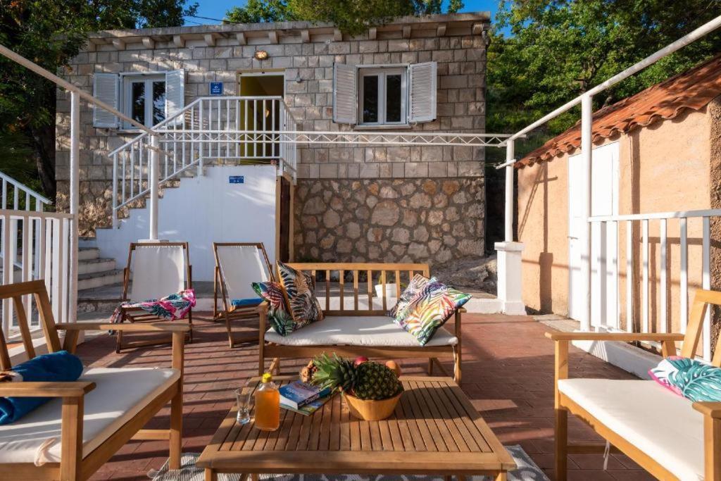 Vila Diamond Sea - Vacation House With Private Parking And A Big Terrace Over The Sea Dubrovník Exteriér fotografie